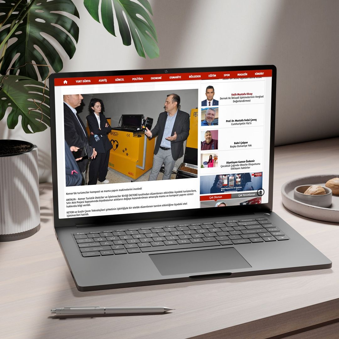 Kemer'de Turizmciler Kompost ve Mama Yapım Makinelerini İnceledi