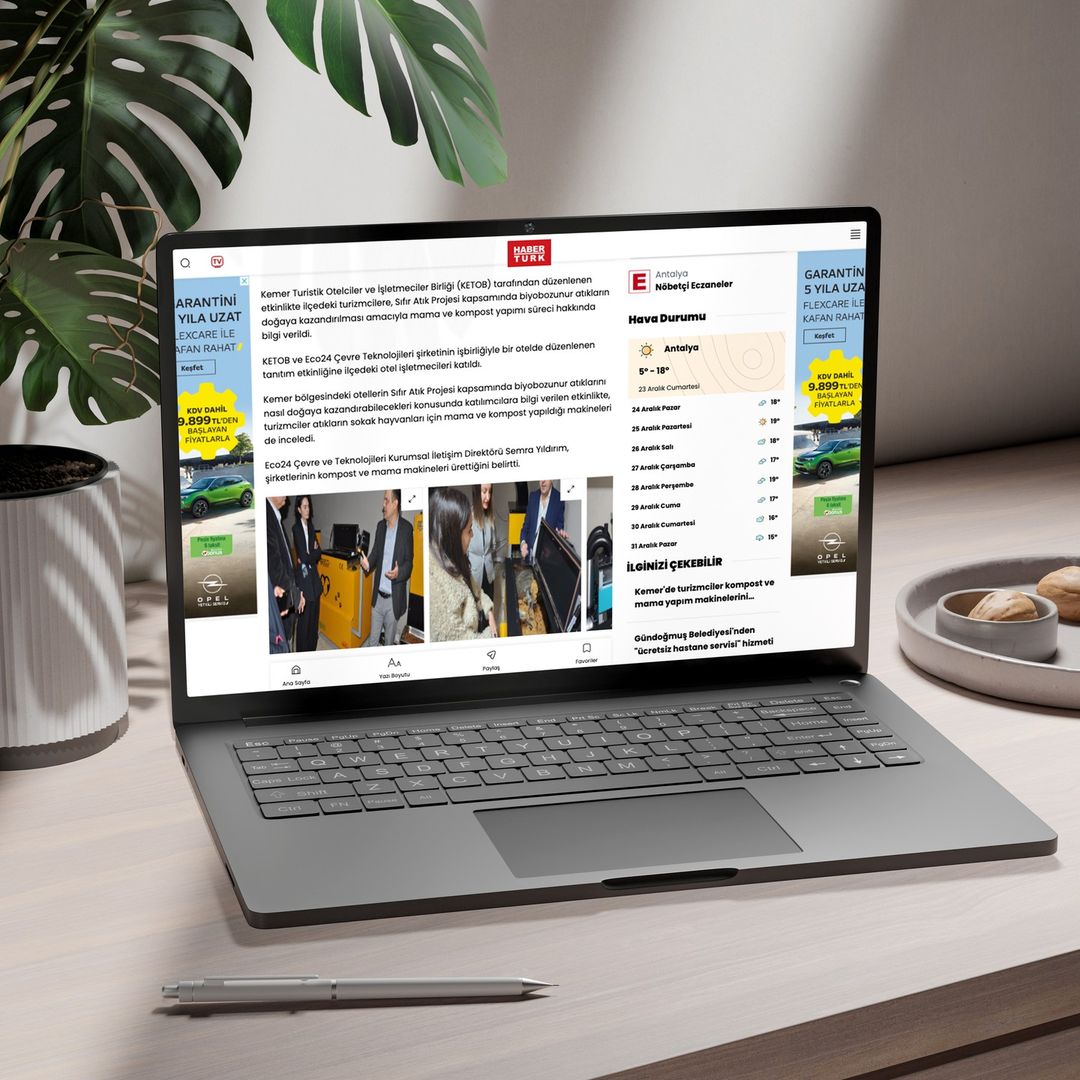 Kemer'de Turizmciler Kompost ve Mama Yapım Makinelerini İnceledi