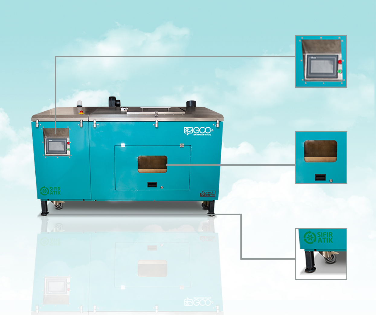 ECO-1000 Yağ Isıtmalı Kompost Makinesi